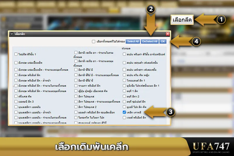 เลือกเดิมพันเคลีก_UFA747