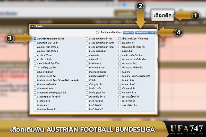เลือกเดิมพัน Austrian Football Bundesliga