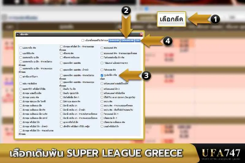 เลือกเดิมพันSuper League Greece