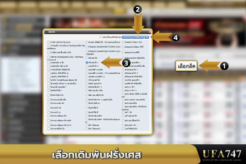 เลือกเดิมพันฝรั่งเศส